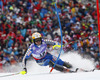 Markus Larsson of Sweden skiing in first run of men slalom race of FIS Alpine skiing World Championships in Schladming, Austria. Men slalom race of FIS Alpine skiing World championships Schladming 2013, was held in Schladming, Austria, on Sunday, 17th of February 2013.
