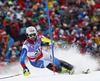Markus Vogel of Switzerland skiing in first run of men slalom race of FIS Alpine skiing World Championships in Schladming, Austria. Men slalom race of FIS Alpine skiing World championships Schladming 2013, was held in Schladming, Austria, on Sunday, 17th of February 2013.
