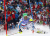 Philipp Schmid of Germany skiing in first run of men slalom race of FIS Alpine skiing World Championships in Schladming, Austria. Men slalom race of FIS Alpine skiing World championships Schladming 2013, was held in Schladming, Austria, on Sunday, 17th of February 2013.
