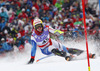 Reto Schmidiger of Switzerland skiing in first run of men slalom race of FIS Alpine skiing World Championships in Schladming, Austria. Men slalom race of FIS Alpine skiing World championships Schladming 2013, was held in Schladming, Austria, on Sunday, 17th of February 2013.
