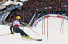 Fifth placed Ivica Kostelic of Croatia skiing in second run of men slalom race of FIS Alpine skiing World Championships in Schladming, Austria. Men slalom race of FIS Alpine skiing World championships Schladming 2013, was held in Schladming, Austria, on Sunday, 17th of February 2013.
