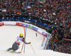 Fifth placed Ivica Kostelic of Croatia skiing in second run of men slalom race of FIS Alpine skiing World Championships in Schladming, Austria. Men slalom race of FIS Alpine skiing World championships Schladming 2013, was held in Schladming, Austria, on Sunday, 17th of February 2013.
