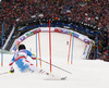 Third placed Mario Matt of Austria skiing in second run of men slalom race of FIS Alpine skiing World Championships in Schladming, Austria. Men slalom race of FIS Alpine skiing World championships Schladming 2013, was held in Schladming, Austria, on Sunday, 17th of February 2013.
