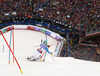 Second placed Felix Neureuther of Germany skiing in second run of men slalom race of FIS Alpine skiing World Championships in Schladming, Austria. Men slalom race of FIS Alpine skiing World championships Schladming 2013, was held in Schladming, Austria, on Sunday, 17th of February 2013.
