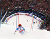 Winner and new slalom World Champion Marcel Hirscher of Austria skiing in second run of men slalom race of FIS Alpine skiing World Championships in Schladming, Austria. Men slalom race of FIS Alpine skiing World championships Schladming 2013, was held in Schladming, Austria, on Sunday, 17th of February 2013.
