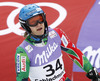 Santeri Paloniemi of Finland reacts in finish of second run of men slalom race of FIS Alpine skiing World Championships in Schladming, Austria. Men slalom race of FIS Alpine skiing World championships Schladming 2013, was held in Schladming, Austria, on Sunday, 17th of February 2013.
