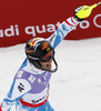 Third placed Mario Matt of Austria reacts in finish of second run of men slalom race of FIS Alpine skiing World Championships in Schladming, Austria. Men slalom race of FIS Alpine skiing World championships Schladming 2013, was held in Schladming, Austria, on Sunday, 17th of February 2013.
