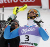 Second placed Felix Neureuther of Germany reacts in finish of second run of men slalom race of FIS Alpine skiing World Championships in Schladming, Austria. Men slalom race of FIS Alpine skiing World championships Schladming 2013, was held in Schladming, Austria, on Sunday, 17th of February 2013.
