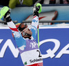 Second placed Felix Neureuther of Germany reacts in finish of second run of men slalom race of FIS Alpine skiing World Championships in Schladming, Austria. Men slalom race of FIS Alpine skiing World championships Schladming 2013, was held in Schladming, Austria, on Sunday, 17th of February 2013.

