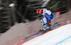 Patrick Kueng of Switzerland skiing in second training for men downhill race of FIS Alpine skiing World Cup in Garmisch-Partenkirchen, Germany. Second training for men downhill race of FIS Alpine skiing World Cup in Garmisch-Partenkirchen, Germany, was held on Friday, 22nd of February 2013.
