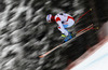 Didier Defago of Switzerland skiing in second training for men downhill race of FIS Alpine skiing World Cup in Garmisch-Partenkirchen, Germany. Second training for men downhill race of FIS Alpine skiing World Cup in Garmisch-Partenkirchen, Germany, was held on Friday, 22nd of February 2013.
