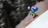 Rok Perko of Slovenia skiing in second training for men downhill race of FIS Alpine skiing World Cup in Garmisch-Partenkirchen, Germany. Second training for men downhill race of FIS Alpine skiing World Cup in Garmisch-Partenkirchen, Germany, was held on Friday, 22nd of February 2013.
