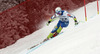 Rok Perko of Slovenia skiing in second training for men downhill race of FIS Alpine skiing World Cup in Garmisch-Partenkirchen, Germany. Second training for men downhill race of FIS Alpine skiing World Cup in Garmisch-Partenkirchen, Germany, was held on Friday, 22nd of February 2013.

