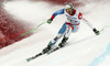 Christian Spescha of Switzerland skiing in second training for men downhill race of FIS Alpine skiing World Cup in Garmisch-Partenkirchen, Germany. Second training for men downhill race of FIS Alpine skiing World Cup in Garmisch-Partenkirchen, Germany, was held on Friday, 22nd of February 2013.
