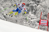 Andrej Sporn of Slovenia skiing in men downhill race of FIS Alpine skiing World Cup in Garmisch-Partenkirchen, Germany. Men downhill race of FIS Alpine skiing World Cup in Garmisch-Partenkirchen, Germany, was held on Saturday, 23rd of February 2013.
