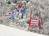Patrick Kueng of Switzerland skiing in men downhill race of FIS Alpine skiing World Cup in Garmisch-Partenkirchen, Germany. Men downhill race of FIS Alpine skiing World Cup in Garmisch-Partenkirchen, Germany, was held on Saturday, 23rd of February 2013.
