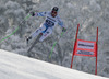 Fourth placed Hannes Reichelt of Austria skiing in men downhill race of FIS Alpine skiing World Cup in Garmisch-Partenkirchen, Germany. Men downhill race of FIS Alpine skiing World Cup in Garmisch-Partenkirchen, Germany, was held on Saturday, 23rd of February 2013.
