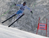 Fourth placed Hannes Reichelt of Austria skiing in men downhill race of FIS Alpine skiing World Cup in Garmisch-Partenkirchen, Germany. Men downhill race of FIS Alpine skiing World Cup in Garmisch-Partenkirchen, Germany, was held on Saturday, 23rd of February 2013.
