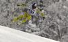 Fifth placed Aksel Lund Svindal of Norway skiing in men downhill race of FIS Alpine skiing World Cup in Garmisch-Partenkirchen, Germany. Men downhill race of FIS Alpine skiing World Cup in Garmisch-Partenkirchen, Germany, was held on Saturday, 23rd of February 2013.
