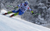 Rok Perko of Slovenia skiing in men downhill race of FIS Alpine skiing World Cup in Garmisch-Partenkirchen, Germany. Men downhill race of FIS Alpine skiing World Cup in Garmisch-Partenkirchen, Germany, was held on Saturday, 23rd of February 2013.
