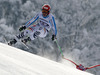 Josef Ferstl of Germany skiing in men downhill race of FIS Alpine skiing World Cup in Garmisch-Partenkirchen, Germany. Men downhill race of FIS Alpine skiing World Cup in Garmisch-Partenkirchen, Germany, was held on Saturday, 23rd of February 2013.
