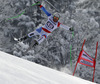 Christian Spescha of Switzerland skiing in men downhill race of FIS Alpine skiing World Cup in Garmisch-Partenkirchen, Germany. Men downhill race of FIS Alpine skiing World Cup in Garmisch-Partenkirchen, Germany, was held on Saturday, 23rd of February 2013.
