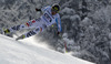Marvin Ackermann of Germany skiing in men downhill race of FIS Alpine skiing World Cup in Garmisch-Partenkirchen, Germany. Men downhill race of FIS Alpine skiing World Cup in Garmisch-Partenkirchen, Germany, was held on Saturday, 23rd of February 2013.
