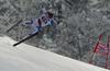 Sandro Viletta of Switzerland skiing in men downhill race of FIS Alpine skiing World Cup in Garmisch-Partenkirchen, Germany. Men downhill race of FIS Alpine skiing World Cup in Garmisch-Partenkirchen, Germany, was held on Saturday, 23rd of February 2013.
