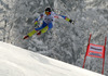 Klemen Kosi of Slovenia skiing in men downhill race of FIS Alpine skiing World Cup in Garmisch-Partenkirchen, Germany. Men downhill race of FIS Alpine skiing World Cup in Garmisch-Partenkirchen, Germany, was held on Saturday, 23rd of February 2013.
