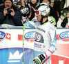 Hannes Reichelt of Austria reacts in finish of men downhill race of FIS Alpine skiing World Cup in Garmisch-Partenkirchen, Germany. Men downhill race of FIS Alpine skiing World Cup in Garmisch-Partenkirchen, Germany, was held on Saturday, 23rd of February 2013.
