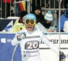 Christof Innerhofer of Italyreacts in finish of men downhill race of FIS Alpine skiing World Cup in Garmisch-Partenkirchen, Germany. Men downhill race of FIS Alpine skiing World Cup in Garmisch-Partenkirchen, Germany, was held on Saturday, 23rd of February 2013.
