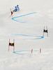 Manfred Moelgg of Italy skiing in first run of men giant slalom race of FIS Alpine skiing World Cup in Garmisch-Partenkirchen, Germany. Men giant slalom race of FIS Alpine skiing World Cup in Garmisch-Partenkirchen, Germany, was held on Sunday, 24th of February 2013.
