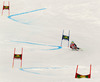 Ted Ligety of USA skiing in first run of men giant slalom race of FIS Alpine skiing World Cup in Garmisch-Partenkirchen, Germany. Men giant slalom race of FIS Alpine skiing World Cup in Garmisch-Partenkirchen, Germany, was held on Sunday, 24th of February 2013.

