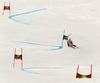 Ted Ligety of USA skiing in first run of men giant slalom race of FIS Alpine skiing World Cup in Garmisch-Partenkirchen, Germany. Men giant slalom race of FIS Alpine skiing World Cup in Garmisch-Partenkirchen, Germany, was held on Sunday, 24th of February 2013.
