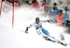 Hannes Reichelt of Austria skiing in first run of men giant slalom race of FIS Alpine skiing World Cup in Garmisch-Partenkirchen, Germany. Men giant slalom race of FIS Alpine skiing World Cup in Garmisch-Partenkirchen, Germany, was held on Sunday, 24th of February 2013.
