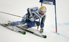 Andre Myhrer of Sweden skiing in first run of men giant slalom race of FIS Alpine skiing World Cup in Garmisch-Partenkirchen, Germany. Men giant slalom race of FIS Alpine skiing World Cup in Garmisch-Partenkirchen, Germany, was held on Sunday, 24th of February 2013.
