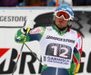 Fourth placed Marcus Sandell of Finland reacts in finish of second run of men giant slalom race of FIS Alpine skiing World Cup in Garmisch-Partenkirchen, Germany. Men giant slalom race of FIS Alpine skiing World Cup in Garmisch-Partenkirchen, Germany, was held on Sunday, 24th of February 2013.
