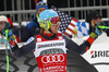 Third placed Ted Ligety of USA reacts in finish of second run of men giant slalom race of FIS Alpine skiing World Cup in Garmisch-Partenkirchen, Germany. Men giant slalom race of FIS Alpine skiing World Cup in Garmisch-Partenkirchen, Germany, was held on Sunday, 24th of February 2013.

