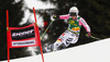 Viktoria Rebensburg of Germany skiing in first run of women giant slalom race of FIS Alpine skiing World Cup in Ofterschwang, Germany. Women giant slalom race of FIS Alpine skiing World Cup in Ofterschwang, Germany, was held on Saturday, 9th of March 2013.
