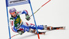 Tessa Worley of France skiing in first run of women giant slalom race of FIS Alpine skiing World Cup in Ofterschwang, Germany. Women giant slalom race of FIS Alpine skiing World Cup in Ofterschwang, Germany, was held on Saturday, 9th of March 2013.
