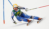 Jessica Lindell-Vikarby of Sweden skiing in first run of women giant slalom race of FIS Alpine skiing World Cup in Ofterschwang, Germany. Women giant slalom race of FIS Alpine skiing World Cup in Ofterschwang, Germany, was held on Saturday, 9th of March 2013.
