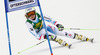 Anna Fenninger of Austria skiing in first run of women giant slalom race of FIS Alpine skiing World Cup in Ofterschwang, Germany. Women giant slalom race of FIS Alpine skiing World Cup in Ofterschwang, Germany, was held on Saturday, 9th of March 2013.
