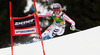 Maria Hoefl-Riesch of Germany skiing in first run of women giant slalom race of FIS Alpine skiing World Cup in Ofterschwang, Germany. Women giant slalom race of FIS Alpine skiing World Cup in Ofterschwang, Germany, was held on Saturday, 9th of March 2013.
