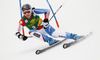 Dominique Gisin of Switzerland skiing in first run of women giant slalom race of FIS Alpine skiing World Cup in Ofterschwang, Germany. Women giant slalom race of FIS Alpine skiing World Cup in Ofterschwang, Germany, was held on Saturday, 9th of March 2013.
