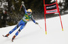 Frida Hansdotter of Sweden skiing in first run of women giant slalom race of FIS Alpine skiing World Cup in Ofterschwang, Germany. Women giant slalom race of FIS Alpine skiing World Cup in Ofterschwang, Germany, was held on Saturday, 9th of March 2013.

