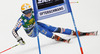 Frida Hansdotter of Sweden skiing in first run of women giant slalom race of FIS Alpine skiing World Cup in Ofterschwang, Germany. Women giant slalom race of FIS Alpine skiing World Cup in Ofterschwang, Germany, was held on Saturday, 9th of March 2013.
