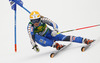 Frida Hansdotter of Sweden skiing in first run of women giant slalom race of FIS Alpine skiing World Cup in Ofterschwang, Germany. Women giant slalom race of FIS Alpine skiing World Cup in Ofterschwang, Germany, was held on Saturday, 9th of March 2013.
