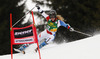 Lara Gut of Switzerland skiing in first run of women giant slalom race of FIS Alpine skiing World Cup in Ofterschwang, Germany. Women giant slalom race of FIS Alpine skiing World Cup in Ofterschwang, Germany, was held on Saturday, 9th of March 2013.
