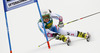 Stefanie Koehle of Austria skiing in first run of women giant slalom race of FIS Alpine skiing World Cup in Ofterschwang, Germany. Women giant slalom race of FIS Alpine skiing World Cup in Ofterschwang, Germany, was held on Saturday, 9th of March 2013.
