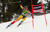 Marie-Michele Gagnon of Canada skiing in first run of women giant slalom race of FIS Alpine skiing World Cup in Ofterschwang, Germany. Women giant slalom race of FIS Alpine skiing World Cup in Ofterschwang, Germany, was held on Saturday, 9th of March 2013.
